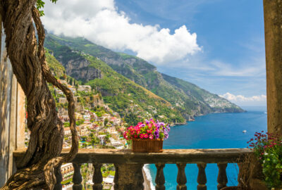 Beautiful View of the town Positano