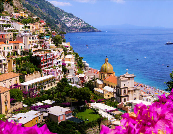 Positano, View of the town