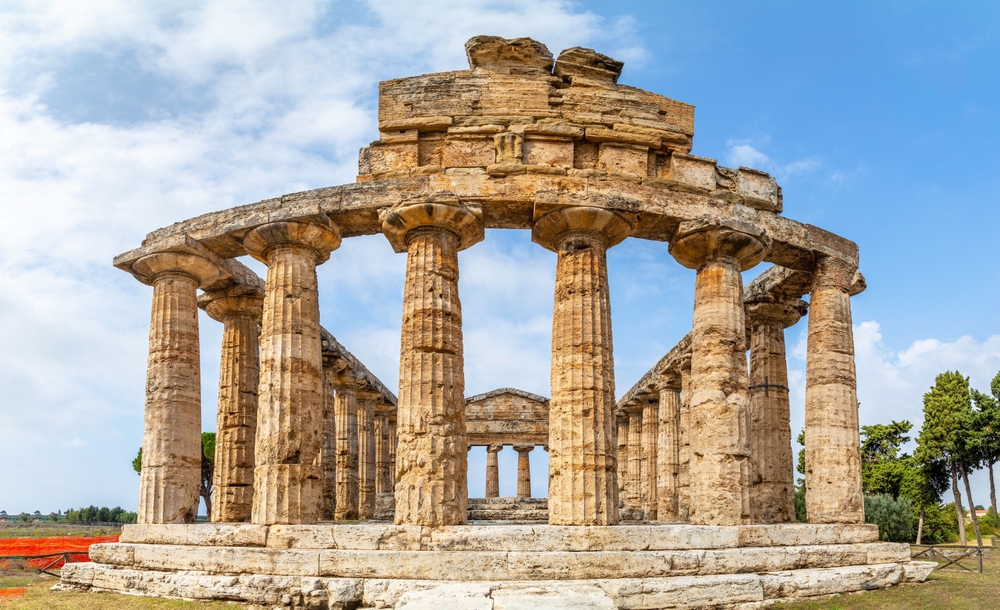 Temple of Hera at famous Paestum
